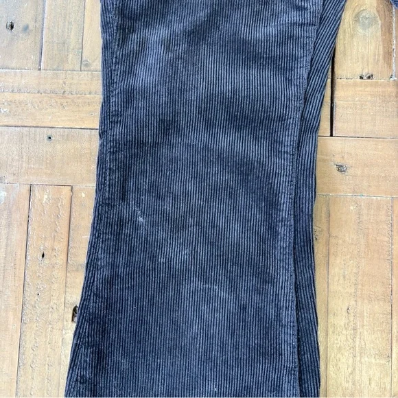 Anthropologie Pilcro 26 Icon Flare Corduroy Pants Jeans charcoal gray - Picture 3 of 12